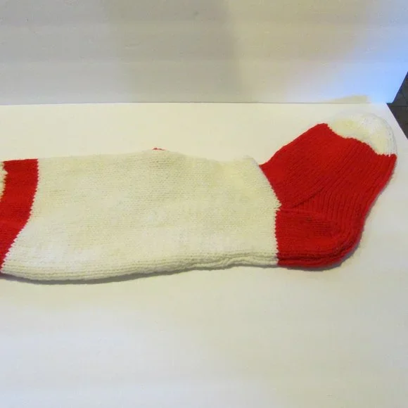 vintage handmade Ruldoph the Red Nose Reindeer Christmas stocking - Picture 6 of 6